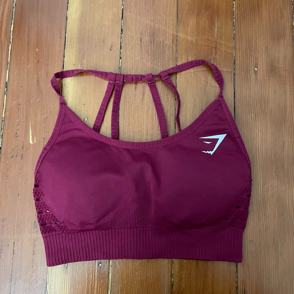 Gymshark energy+seamless sports bra - beet color